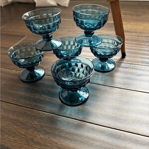 Six coupe/sorbet glasses